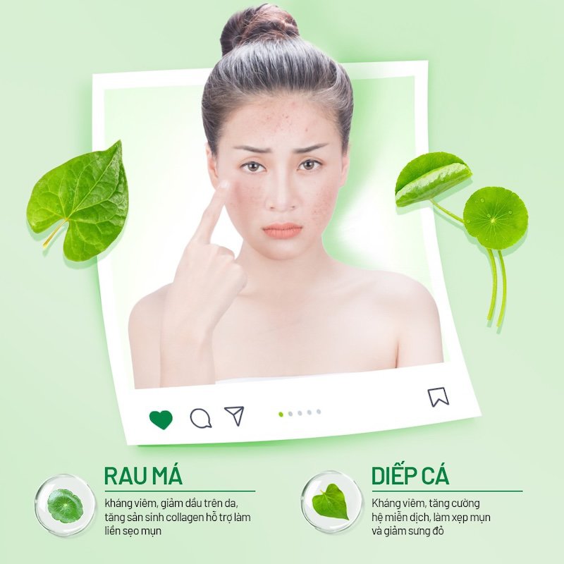 cham soc da mun tu rau ma diep ca