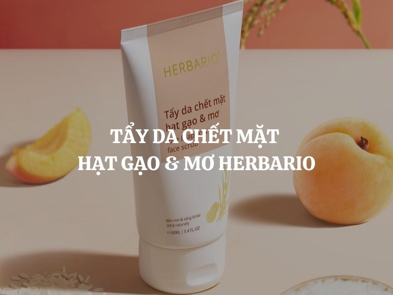 Giải mã thành phần và công dụng của Tẩy da chết mặt hạt gạo & mơ Herbario
